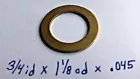 BRASS Shim 洗衣机 3/4 x 1 1/8 x 045 轴衬黄铜间隔推力轴承青铜 