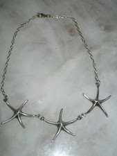 FANTASTIC STERLING SILVER STARFISH NECKLACE, LQQK