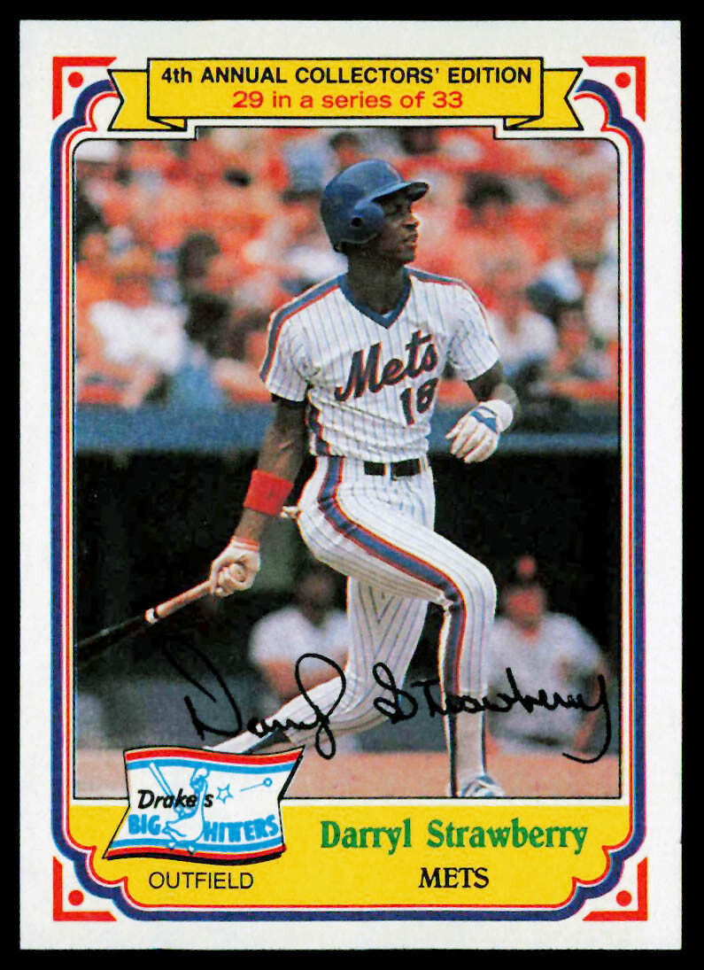 Darryl Strawberry #29 (Baseball Cards 1984 Drake's) — is it worth grading?