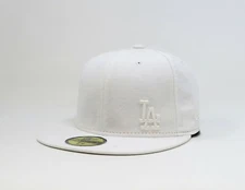 New Era 59Fifty Men Women Cap Los Angeles Dodgers Flawless White Fitted Hat
