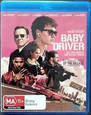 Baby Driver (Blu-ray, 2017) Pre-Owned, REGION B, FREE Postage, Like New, AUS