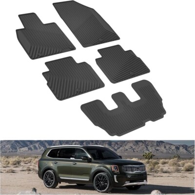 2020-2025 Kia Telluride OEM All-Weather Mat Set 5PC - S9F13-AC000