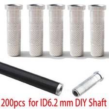 200pc Aluminum Arrow Inserts for ID6.2 mm DIY Shaft Archery Bow Shooting Hunting