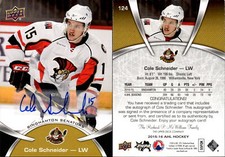 2015-16 Upper Deck AHL Autographs #124 Cole Schneider Auto - NM-MT