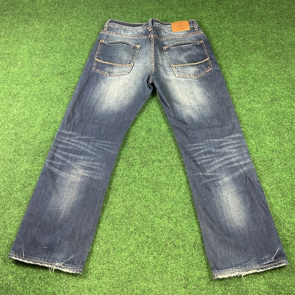 Pantalones de mezclilla Ted Baker London 32R para hombre pierna recta azul 32x30 Foto 3 de 4