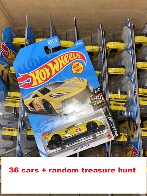 2021 Hot Wheels Corvette C8.R Lot Of 36 + RANDOM TREASURE HUNT