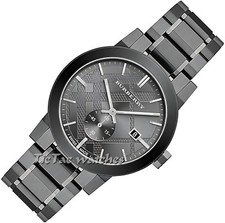 BURBERRY THE CITY BU9902 ORIGINAL MEN'S WATCH GUNMETAL BRAND NEW IN BOX SALE!!