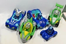 Qty 5 x Collectible PJ Masks 1xGreen 2xBlue in Great Condition Cat Boy & Gekko