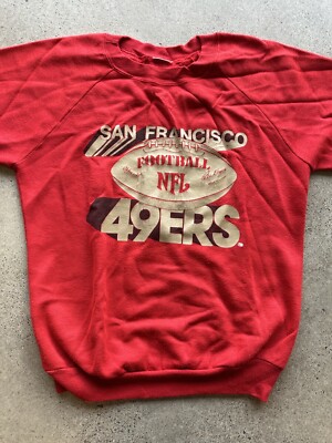 Vintage Tag Torn Official NFL San Francisco 49ers Red & Gold