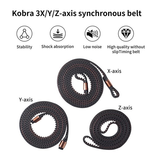 X/Y/Z Axis Timing Belt Kit Accessories for Kobra 3 3D Printer Accessories - Picture 4 of 9