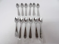 NEW World Tableware Stainless 243 Demitasse Espresso Spoon 4.5" Lot of 12
