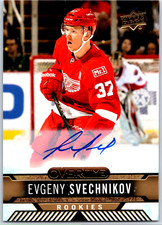 17-18 UPPER DECK OVERTIME ROOKIE GOLD AUTOGRAPH - EVGENY SVECHNIKOV RC #50