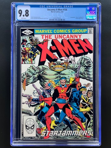 Uncanny X-Men #156  CGC 9.8  NM/M  White Pages  Chris Claremont  Marvel