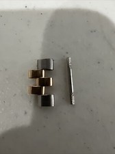 Rolex Link Rose Gold Stainless Steel Two Tone 15.5mm Authentic Original One Link