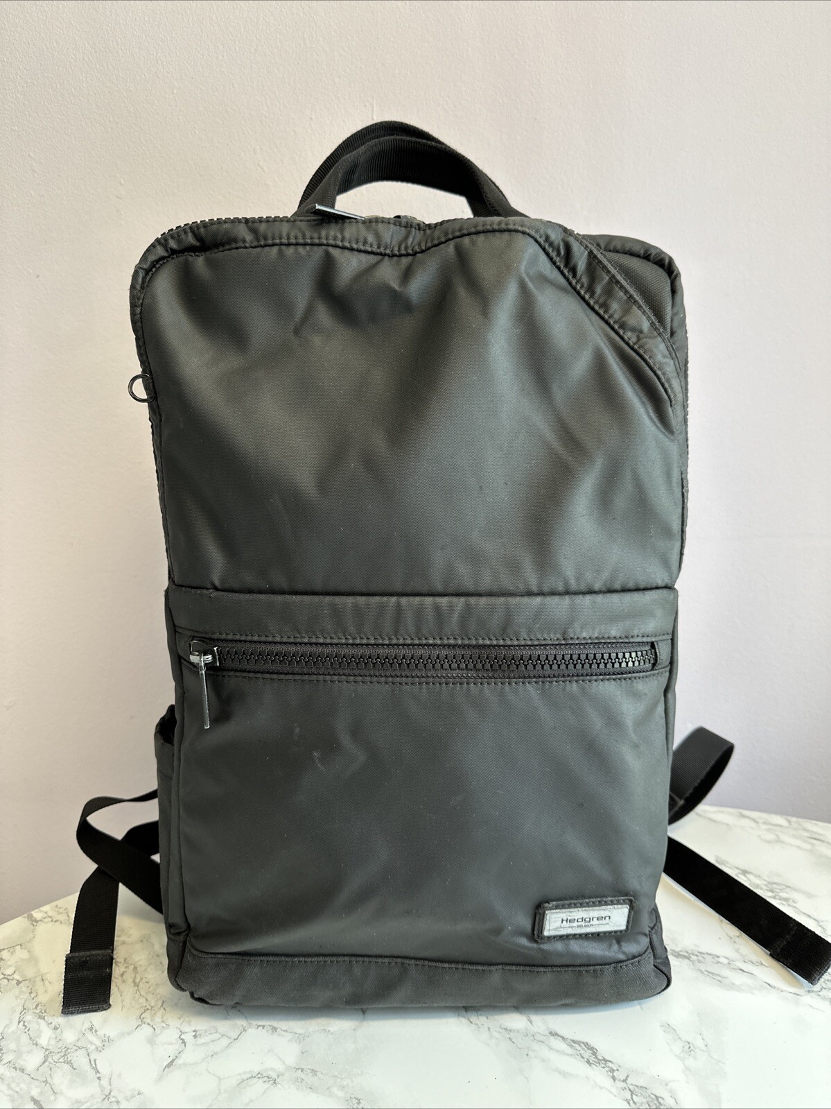 Hedgren Mochila Negra Mochila Bolso Equipaje de Mano de Viaje