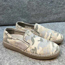 Vionic Slip On Suede Sneakers Camo Print Casual Comfort Shoes Women's Size 9