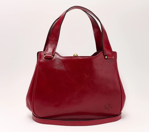 Patricia Nash Leder Vattaro Rahmentasche - Schwarz - NEU - A628964 - Bild 4 von 6