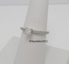 1/2CT Natural Diamond Anniversary Engagement Wedding Bridal Ring 14K White Gold