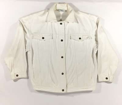 ebay white denim jacket