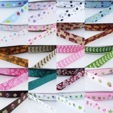 Ribbon Satin Grosgrain 10mm 17mm Pattern Star Bow 20 DESIGN 2 4 or 8 Meters 845D