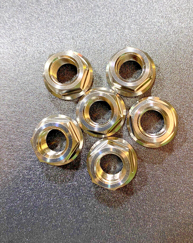 SUZUKI GSX1300R HAYABUSA 1998-2007 TITANIUM SPROCKET NUT KIT 6 PACK M10X1.25MM - Picture 12 of 17