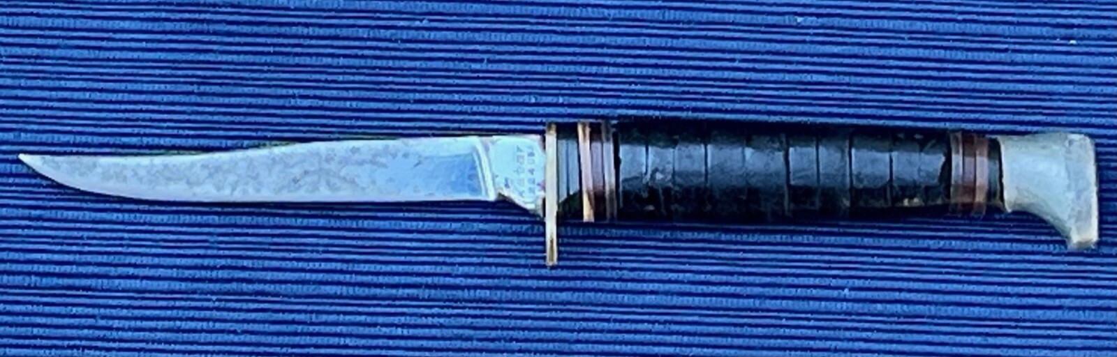 Vintage Small Kabar 1224 Leather Handle Trout Knife No sheath eBay