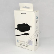 Original Samsung Galaxy S22 S21 S20 25Watt Super Fast Wall Charger - NEW in BOX