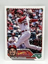 2023 Topps Holiday Nolan Arenado Candy Cane Bat Knob SP  H170 Cardinals