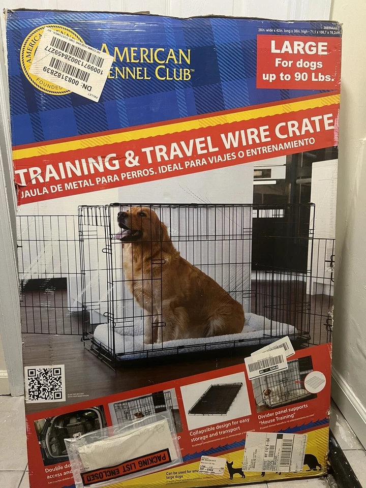 Jaula grande para perros 90 libras Foto 2 de 4
