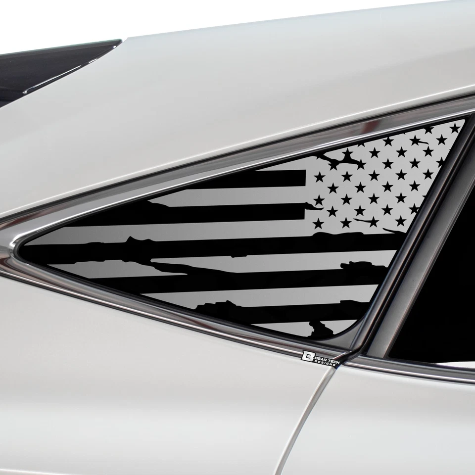 Fit Toyota Venza 2020 - 2024 Window American Flag Vinyl Decal Sticker 2023 2022 - Image 2 of 4