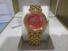 Orologio da polso Versace donna VQE170016 KHAI quadrante rosso oro IP acciaio inox