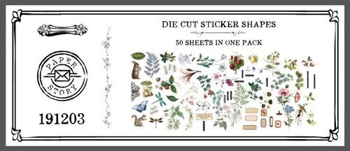 Vintage Plants Vellum Stickers Journal Paper Sticker Scrapbook Supplies 50pcs Se - Picture 12 of 13