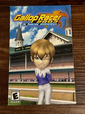 Gallop Racer 2003 New Breed Horse PS2 Playstation 2 Instruction Manual Only