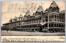 1906 Ocean Hotel Asbury Park New Jersey ANTIQUE Postcard 4238