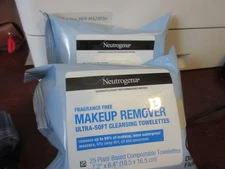 50 Ct Neutrogena Fragrance-Free Makeup Remover Wipes, Ultra-Soft, Hypoallergenic