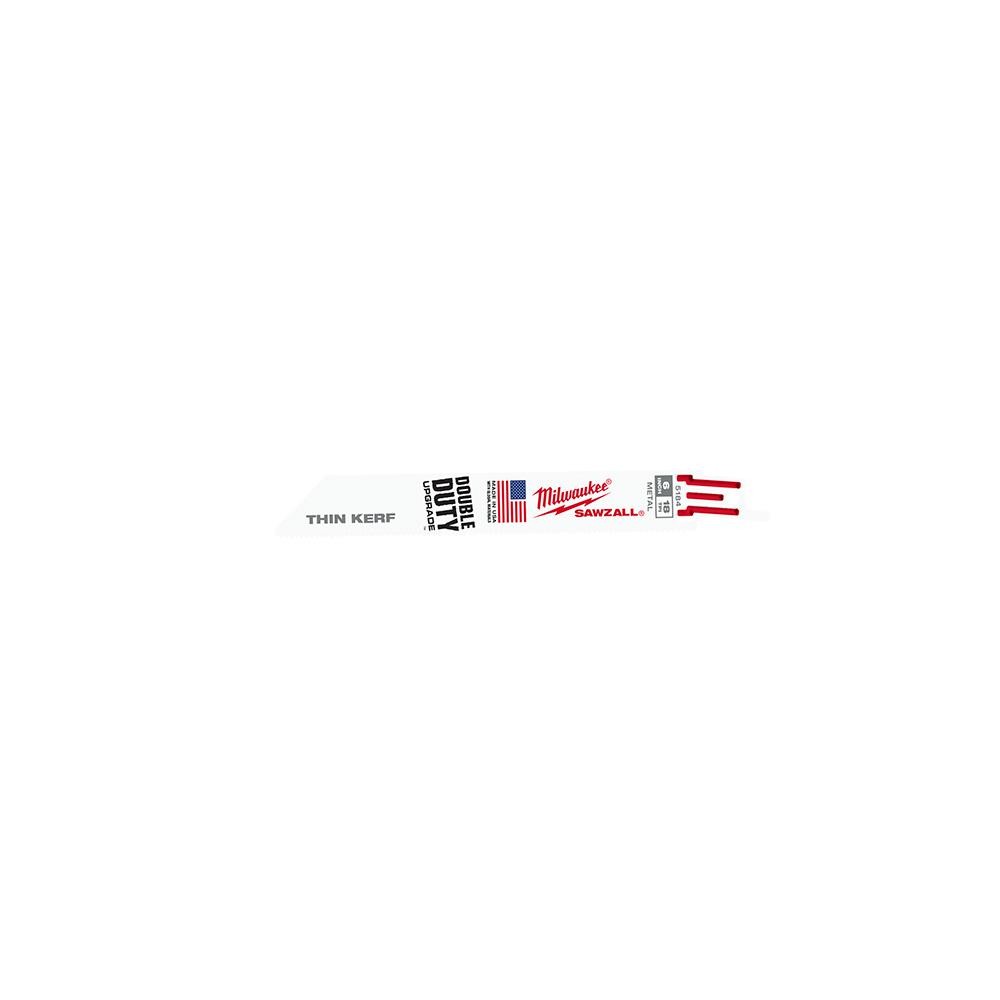 Milwaukee 48-00-8184 Super Sawzall Blade 18 Teeth per Inch 6-Inch Length 5990₽