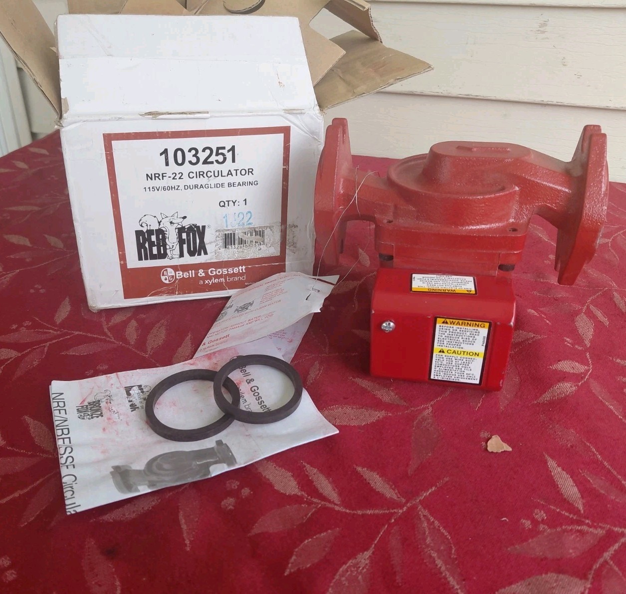 Bell & Gossett NRF-22 Red Fox Circulator Pump 103251 115V  NEW