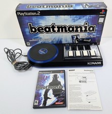Beatmania Game & Controller (Sony PlayStation 2 PS2, 2006) Complete w/ Box!