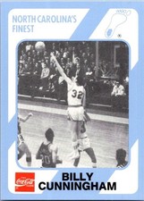 1989-90 Collegiate Collection/Coca-Cola North Carolina's - Billy Cunningham #61
