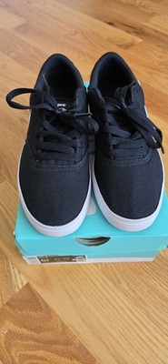 Nike SB Black/White Low Top Canvas Lace-Up Skate GS Shoes - Size 5.5Y 905373-003