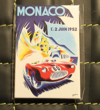 Limited Edition Magnet K&uuml;hlschrankmagnet Monaco Grand Prix 1952 Original Plakat