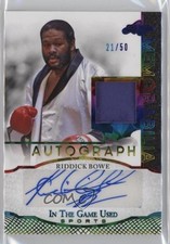 2024 Leaf ITG Used Sports Rainbow Holo Foil 21/50 Riddick Bowe Auto 0nr3