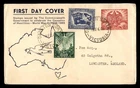 Mayfairstamps Australia FDC 1940s WWII stamps commonwealth government First Day