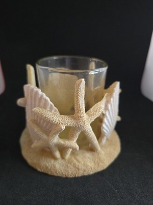 Yankee Candle 2011 Beach Star Fish Seashell Tealight  Candle. 3 In. Tall.