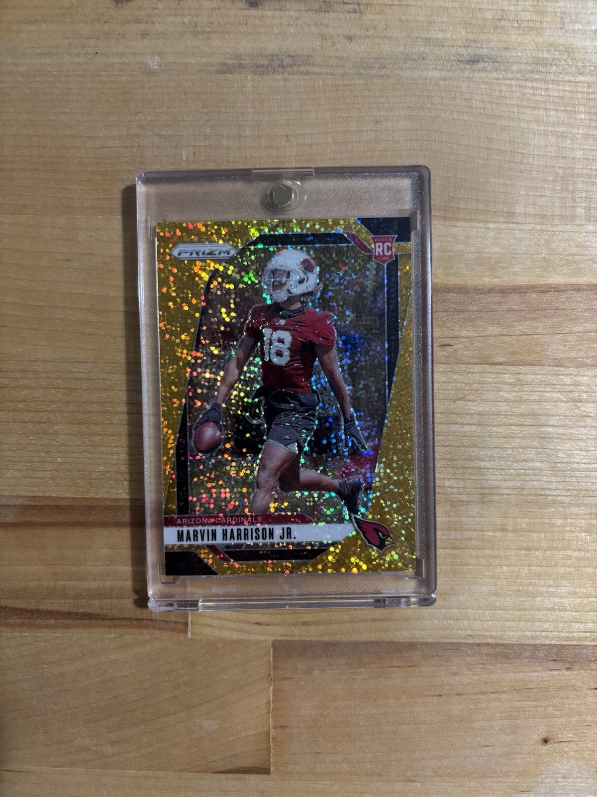 Marvin Harrison Jr 2024 Panini Prizm #375 Gold Sparkle Prizm /24 Rookie RC