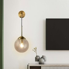 Image of Glass Wall Lamp Adjustable Home Lighting for Living Room Dining Room Bedroom