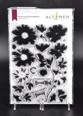 Altenew WATERCOLOR EXTRAVAGANZA Layering Stamp Set #ALT6268 13-Piece 2021 NEW