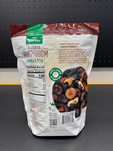 THE SNAK YARD ORGANIC SHIITAKE MUSHROOMS  CRISPY,CRUNCHY & SEAONED NET 14.11 OZ - Picture 2 of 11