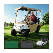 Universal 4 Passenger Golf Cart Enclosure 86" Extended Roof for EZGO Yamaha C...