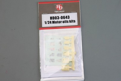 Hobby Design HD03 0643 124 Scale Motor Oil Kit Resin Decal Gebraucht
